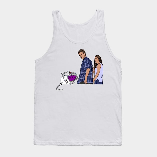 Distracted Boyfriend Space Rat Tank Top by ellenhenryart